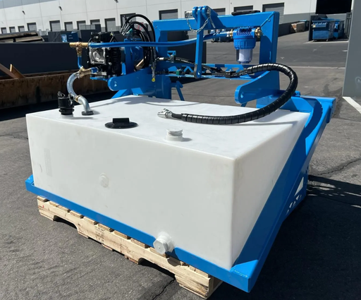 Skid Steer Sunbrush Adapter with 141-Gallon Tank & Pump Mount